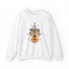 "Made to Worship" Psalm 95:1 Floral Guitar Sweatshirt