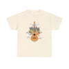 "Made to Worship" Psalm 95:1 Guitar and Florals T-Shirt