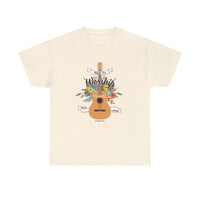 "Made to Worship" Psalm 95:1 Guitar and Florals T-Shirt