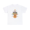 "Made to Worship" Psalm 95:1 Guitar and Florals T-Shirt