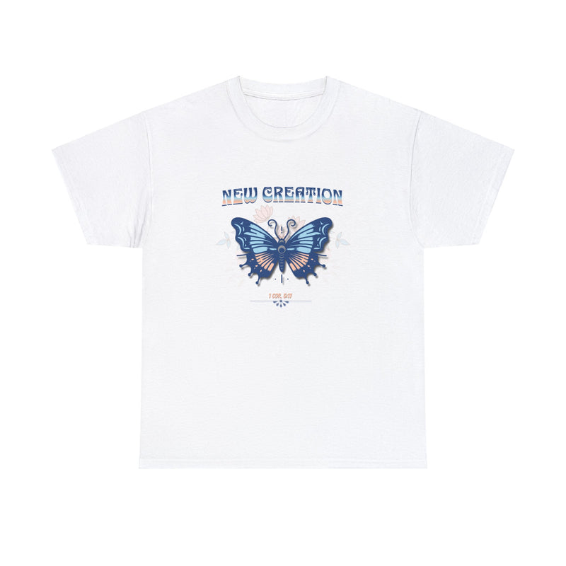 "New Creation" 1 Corinthians 5:17 Butterfly T-Shirt