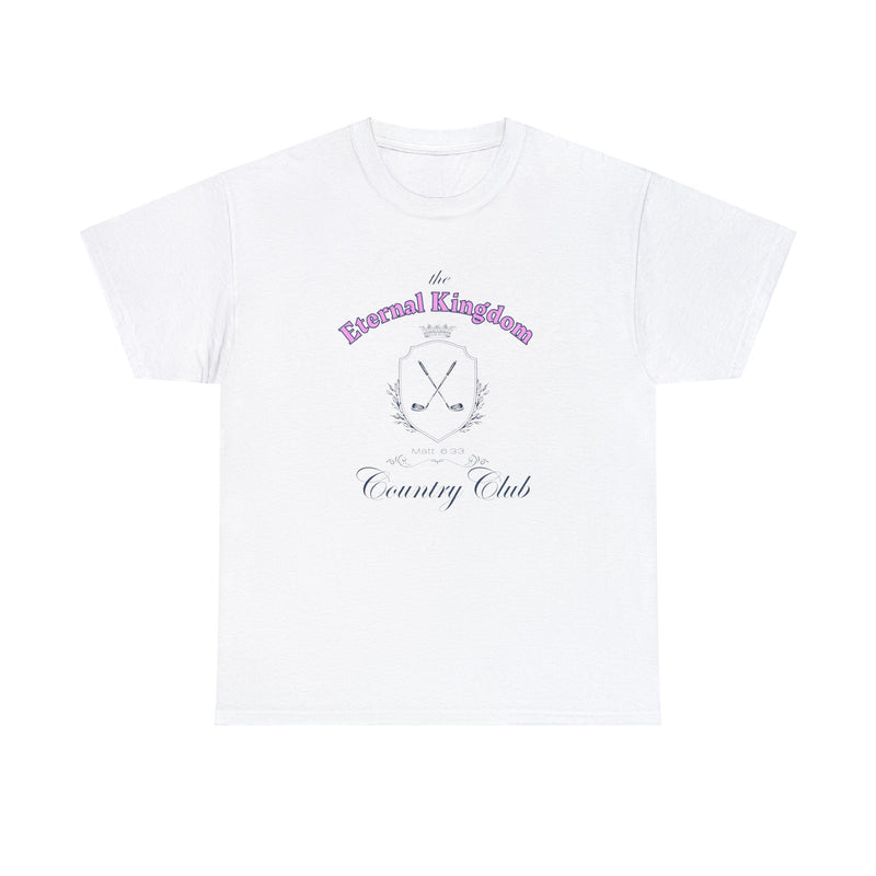 Eternal Kingdom Country Club T-Shirt - "Matt. 6:33" Golf-Inspired Tee