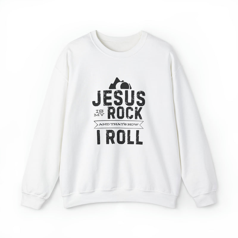 "Jesus Is My Rock" Christian Faith Sweatshirt