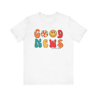 "Good News" John 3:16 Colorful Scripture - Ultra Soft T-Shirt