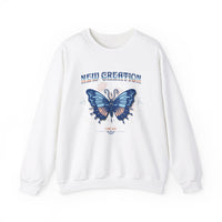 "New Creation" 1 Corinthians 5:17 Butterfly Sweatshirt