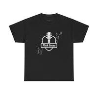 "Pick Jesus" Guitar-Inspired Christian T-Shirt