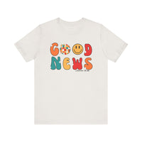 "Good News" John 3:16 Colorful Scripture - Ultra Soft T-Shirt