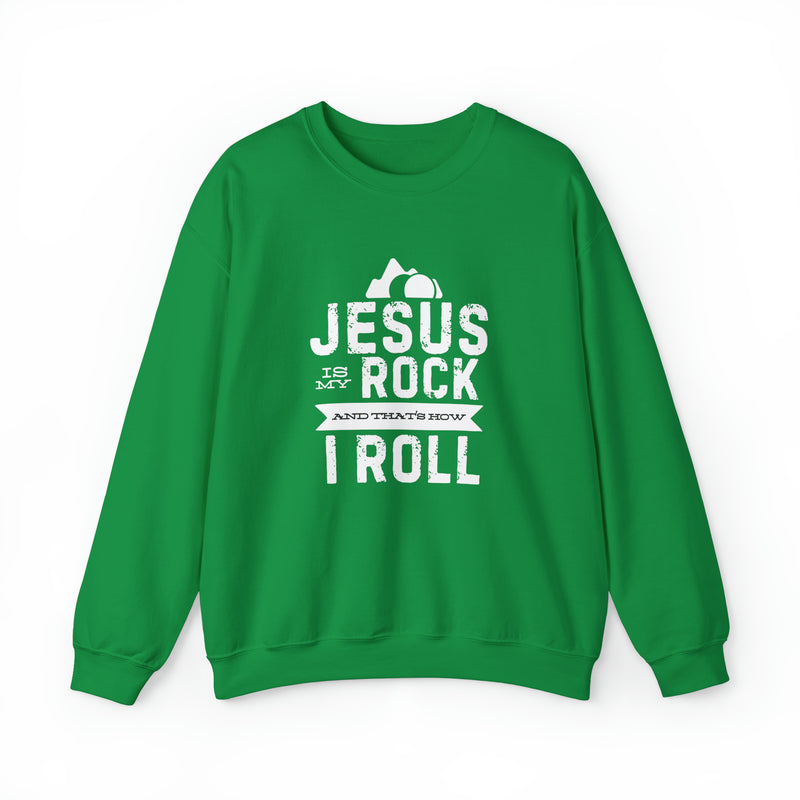 "Jesus Is My Rock" Christian Faith Sweatshirt