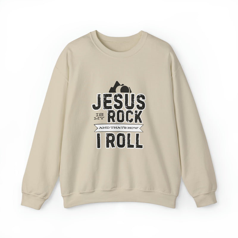 "Jesus Is My Rock" Christian Faith Sweatshirt