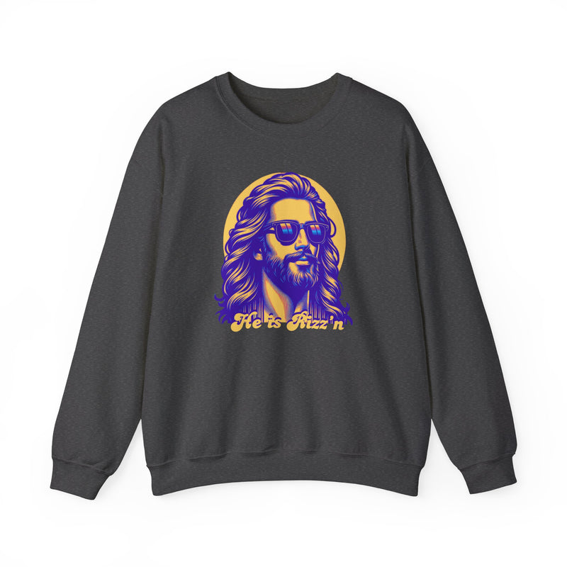 Jesus Rizz'n Sweater - Retro Color