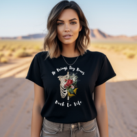 Revival Floral T-Shirt - "He Brings Dry Bones Back to Life"