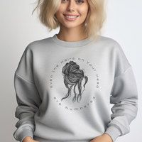 "Even the Hairs on Your Head are Numbered" - Luke 12:7 - Divine Detail Sweatshirt