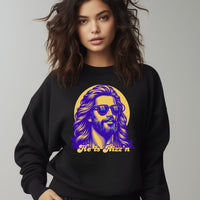 Jesus Rizz'n Sweater - Retro Color