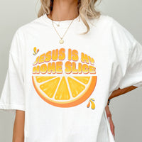 Citrusy Faith Sweatshirt - "Jesus Is My Home Slice" Comfy T-Shirt